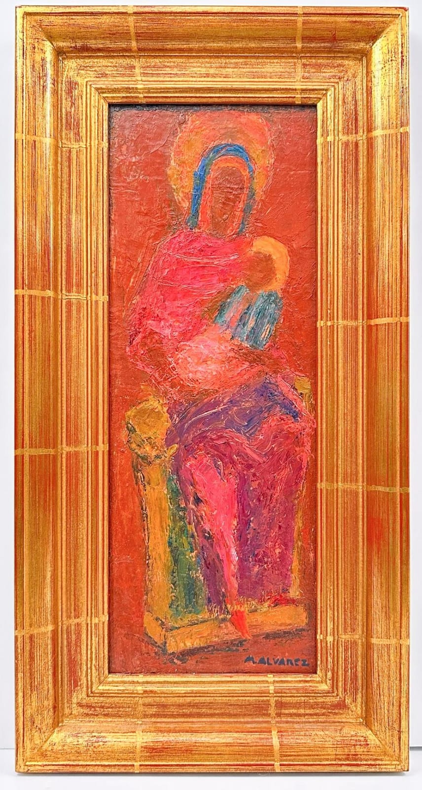 Mabel Alvarez comparable auction result: mabel alvarez 1891 1985 oil on canvas board madonna
