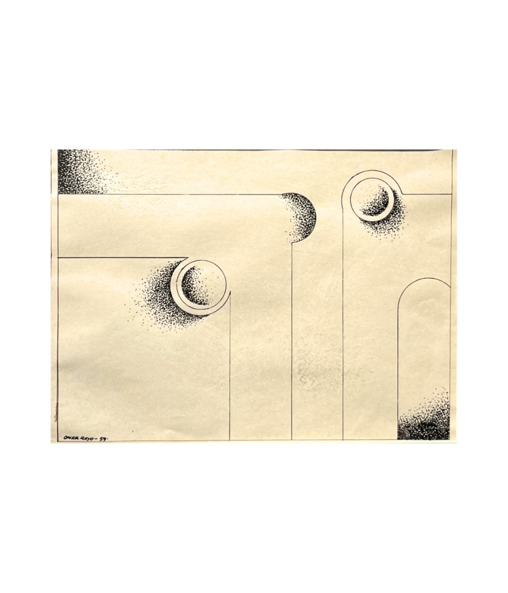 Omar Rayo (1928-2010) S/T, 1959 Tinta sobre papel Medidas: 20 x 28 cm comparable sale
