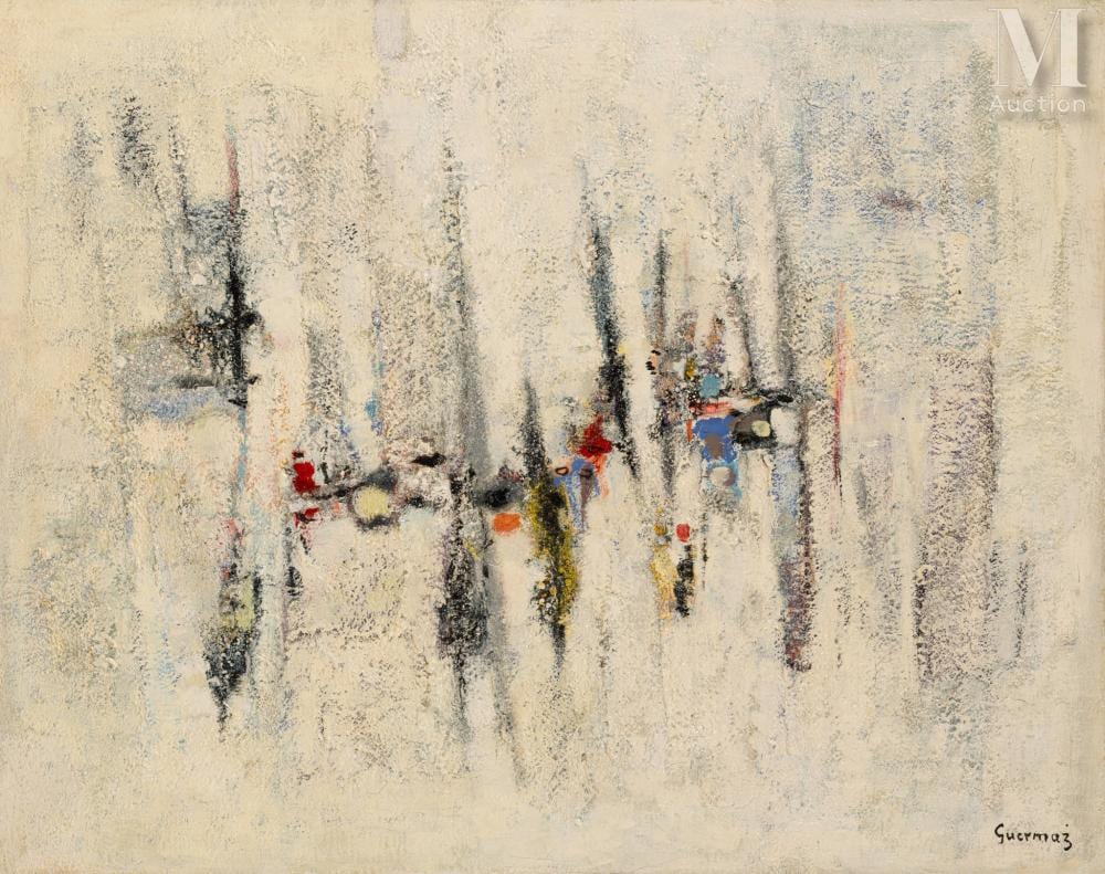 Abdelkader Guermaz comparable auction result: abdelkader guermaz algeria 1919 1996 untitled 1966