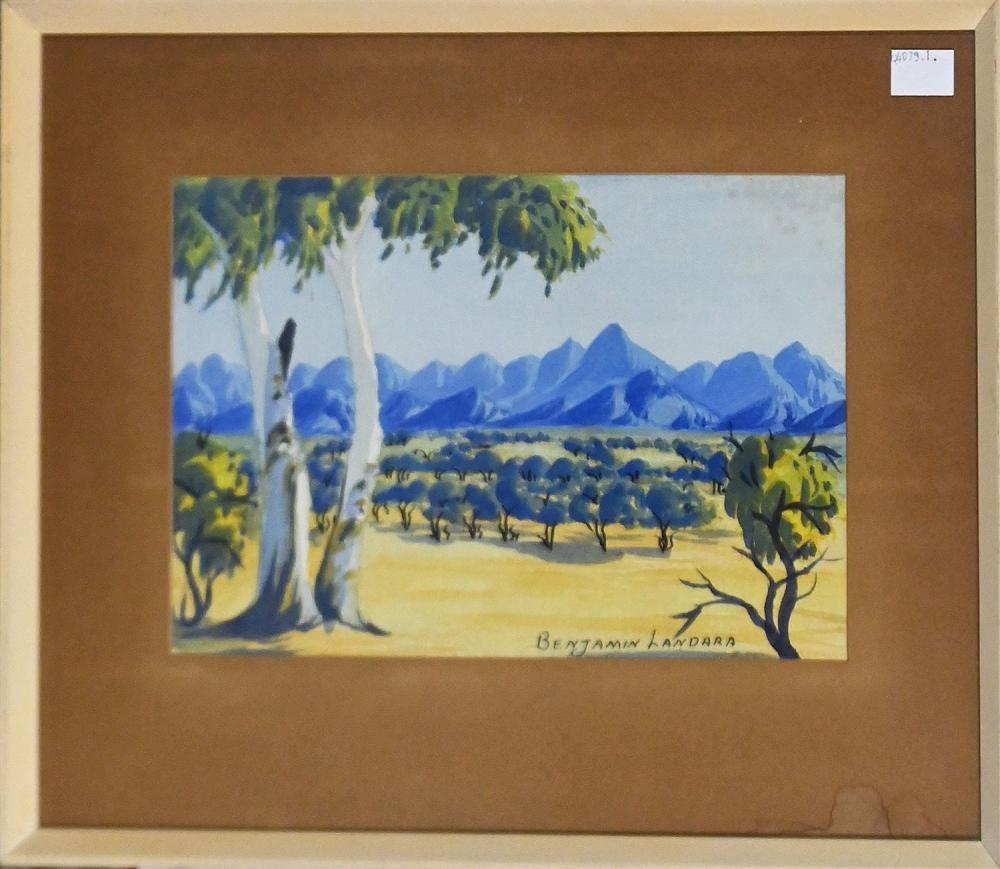 Benjamin Landara comparable auction result: benjamin landara australian landscape