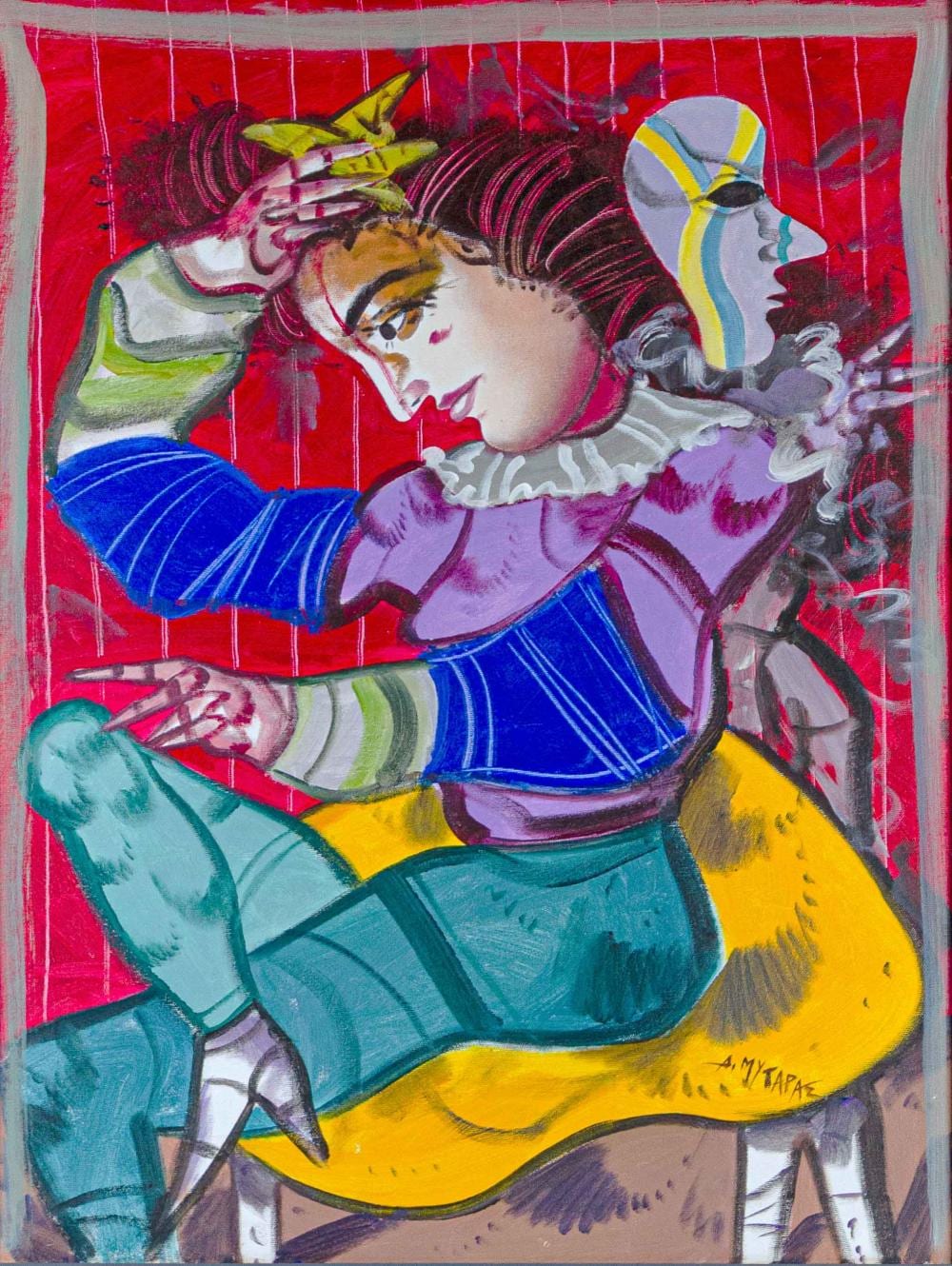 dimitris mytaras young woman · Cypria Auctions · 2025-12-10 Dimitrios Mytaras comparable auction result: dimitris mytaras young woman