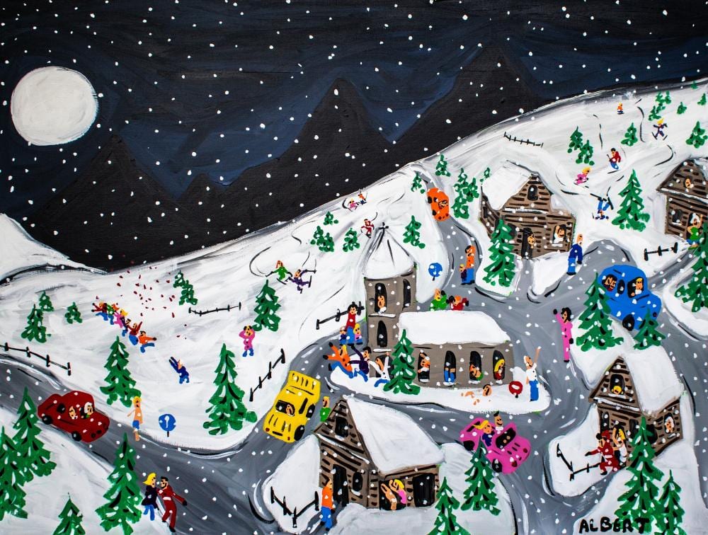 Albert Willem comparable auction result: albert willem belgian 1979 an enchanting mountain night 2024