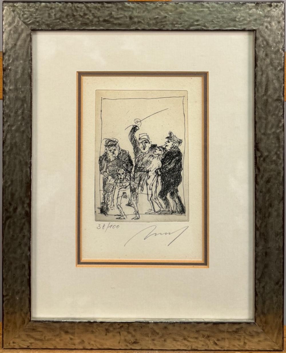 Alfred Hrdlicka comparable auction result: alfred hrdlicka 1928 wien 2009 ebda radierung pr gelknabe 1985 alfred hrdlicka 1928 vienna 2009 ibid etching pr gelknabe 1985