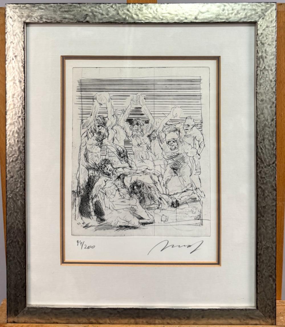 Alfred Hrdlicka comparable auction result: alfred hrdlicka 1928 wien 2009 ebda radierung ohne titel steinigung alfred hrdlicka 1928 vienna 2009 ibid etching untitled stoning