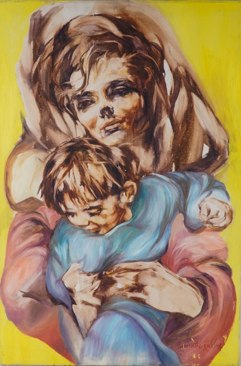 Hyacinthe Kuller-Baron comparable auction result: hyacinthe kuller baron american b 1936 oil on canvas painting signed