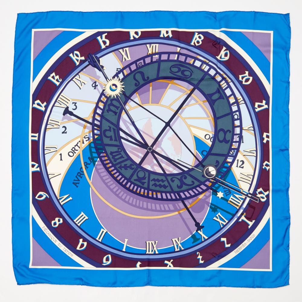Loïc Dubigeon comparable auction result: hermes mecanique du temps 90 cm scarf