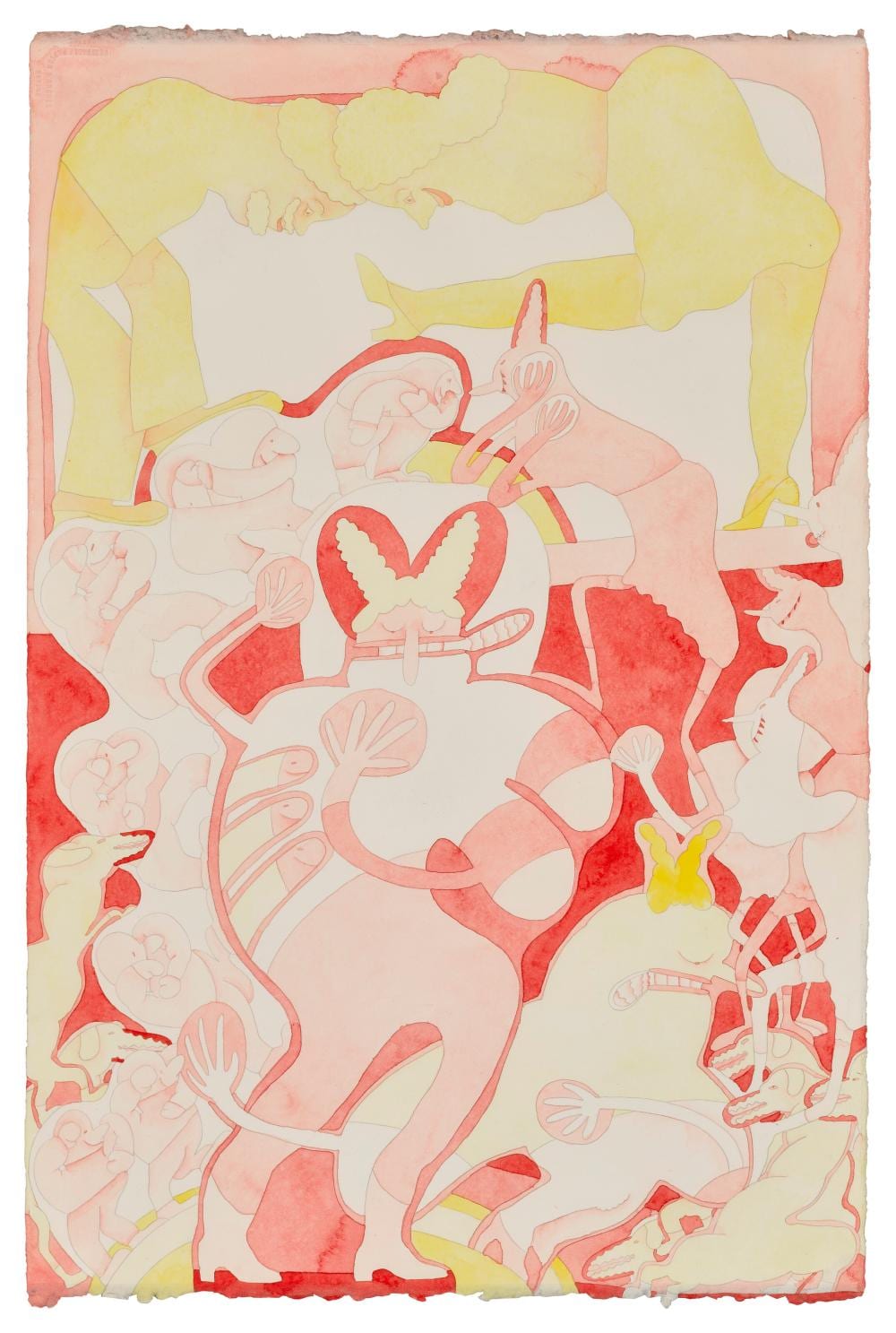Gladys Nilsson comparable auction result: gladys nilsson b 1940 untitled watercolor on paper22 x 15 in 57 2