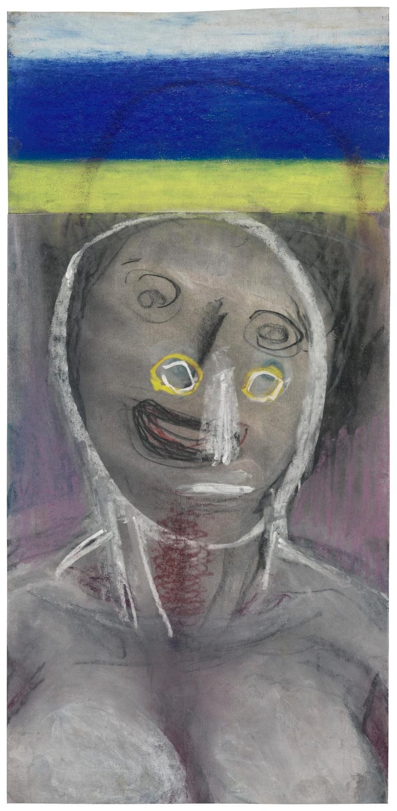 Miriam Cahn comparable auction result: miriam cahn b 1949 iachenm ssen pastel and graphite on two sheets of j