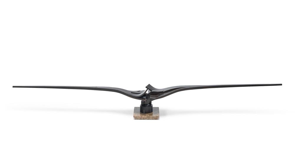 Martín Chirino comparable auction result: mart n chirino 1925 2019 aer voro 7 blued wrought iron15 x 116 x