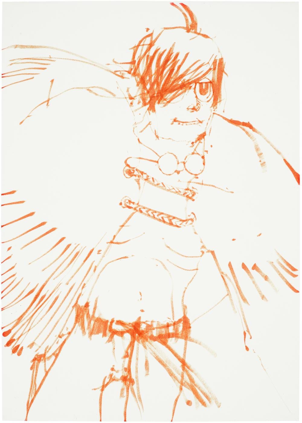 Kai Althoff comparable auction result: kai althoff b 1966 untitled ink on paper11 x 8 in 29 8 x 21 cm