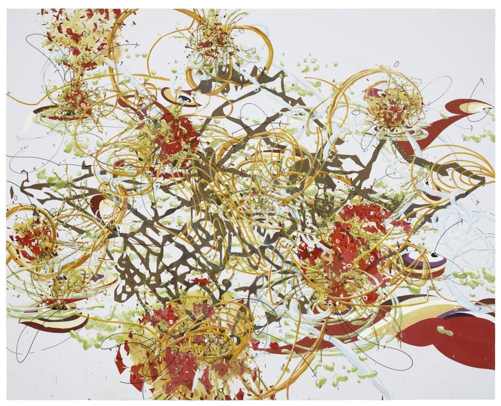matthew ritchie b 1964 giant time oil and ink on canvas88 x 110 in · Christie's · 2025-12-16 Matthew Ritchie comparable auction result: matthew ritchie b 1964 giant time oil and ink on canvas88 x 110 in