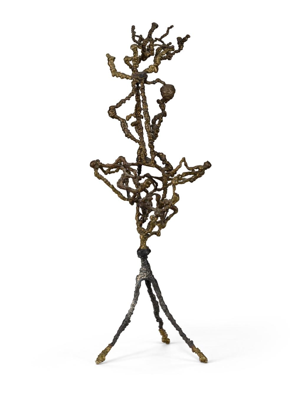 Ibram Lassaw comparable auction result: ibram lassaw 1913 2003 padmini a lotus lady steel bronze and nickel s