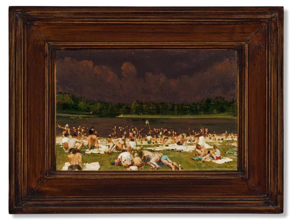 Mark Innerst comparable auction result: mark innerst b 1957 a bright day acrylic on canvas in artist s frame8