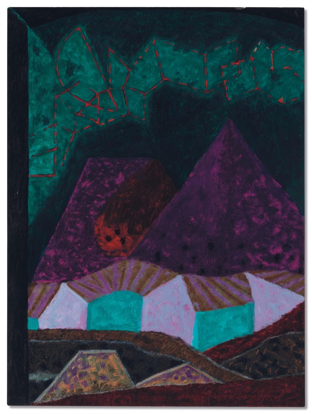 Rodolfo Nieto comparable auction result: rodolfo nieto 1936 1985 paisaje constelaci n oil on canvas51 x 38 in