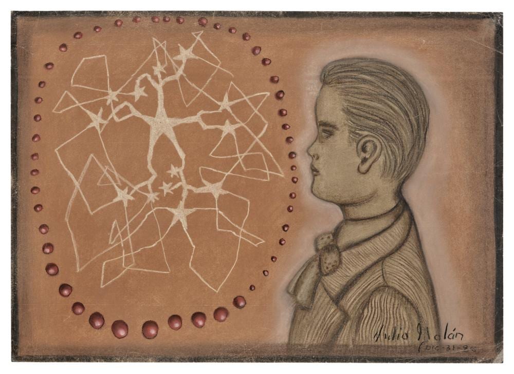 Julio (1958) Galán comparable auction result: julio gal n 1958 2006 untitled charcoal and pastel on paper19 x 27