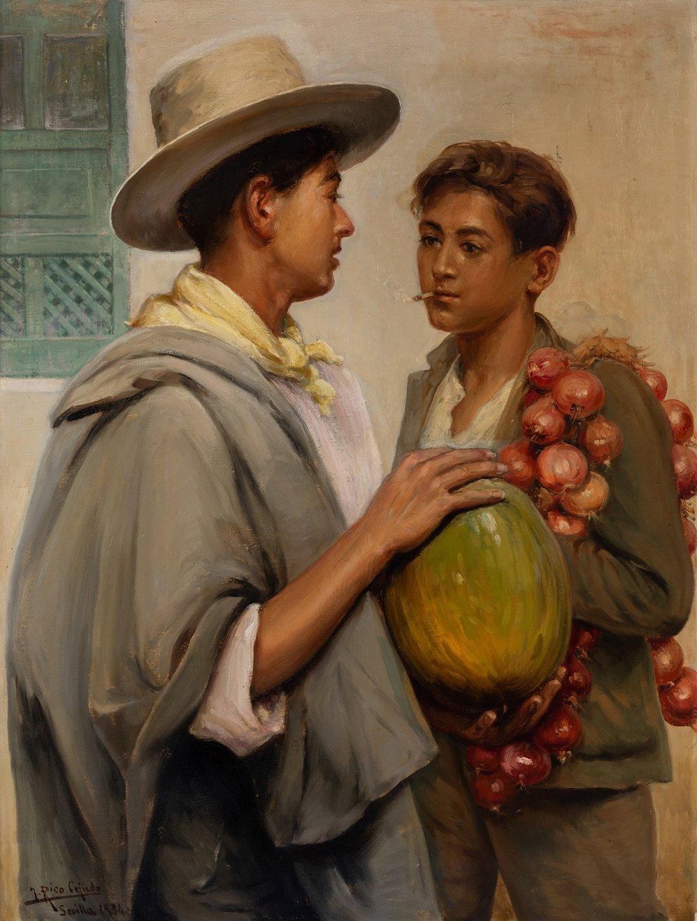 jose rico cejudo seville 1864 1943 children with melon and onions seville 1934 oil on canvas signed dated and located in the lower left corner · Setdart Auction House · 2025-12-17 Jose Rico Cejudo comparable auction result: jose rico cejudo seville 1864 1943 children with melon and onions seville 1934 oil on canvas signed dated and located in the lower left corner