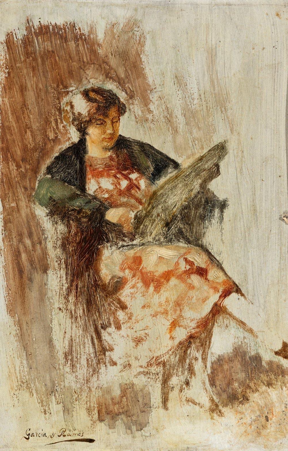jos garc a ramos seville 1852 1912 untitled oil on cardboard it has slight flaws in the frame signed in the lower left corner · Setdart Auction House · 2025-12-17 José García Ramos comparable auction result: jos garc a ramos seville 1852 1912 untitled oil on cardboard it has slight flaws in the frame signed in the lower left corner