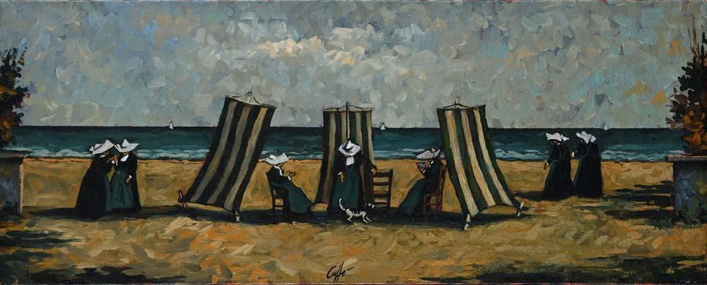 nino caff alfedena 1908 pesaro 1975 little sisters at the sea 1964 · Casa d'aste ARCADIA · 2025-12-16 Nino Caffè comparable auction result: nino caff alfedena 1908 pesaro 1975 little sisters at the sea 1964