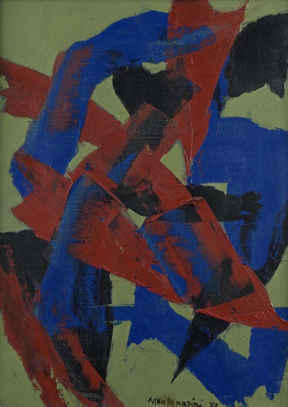Luigi Montanarini comparable auction result: luigi montanarini florence 1906 rome 1998 composition 1972