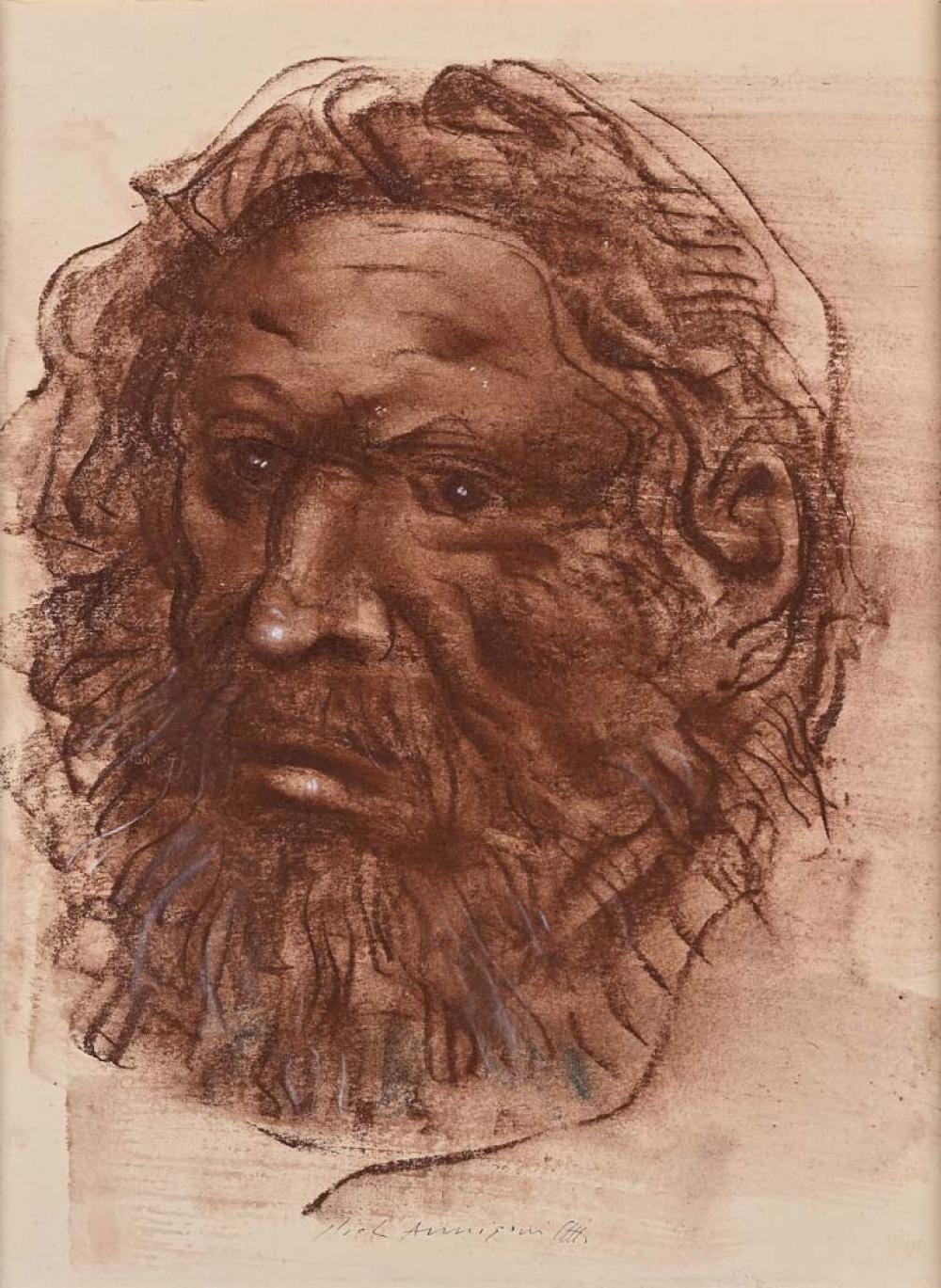 Pietro Annigoni comparable auction result: pietro annigoni milan 1910 florence 1988 portrait of a man