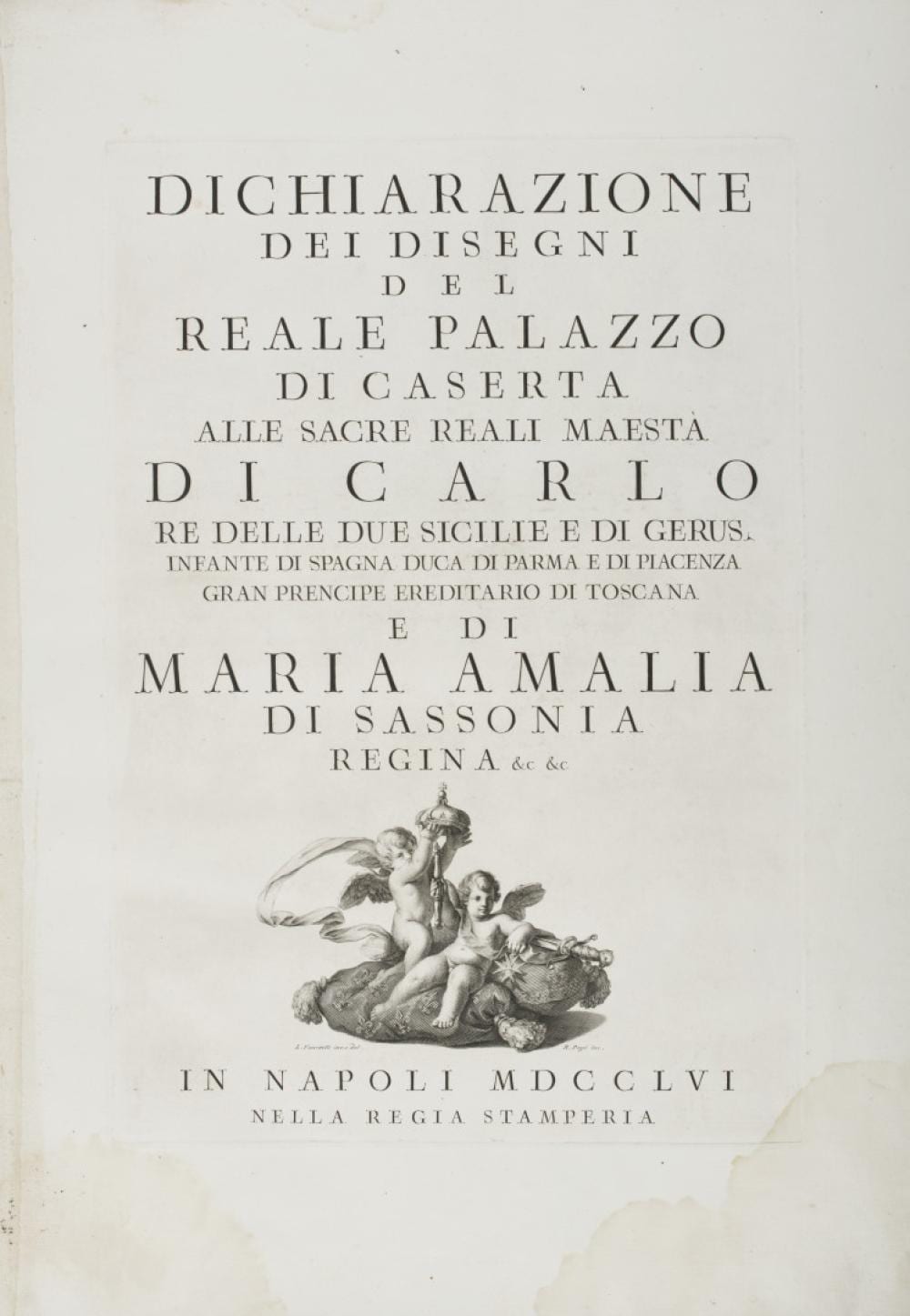 Gaspar van Wittel comparable auction result: vanvitelli luigi dichiarazione dei disegni del reale palazzo di caserta