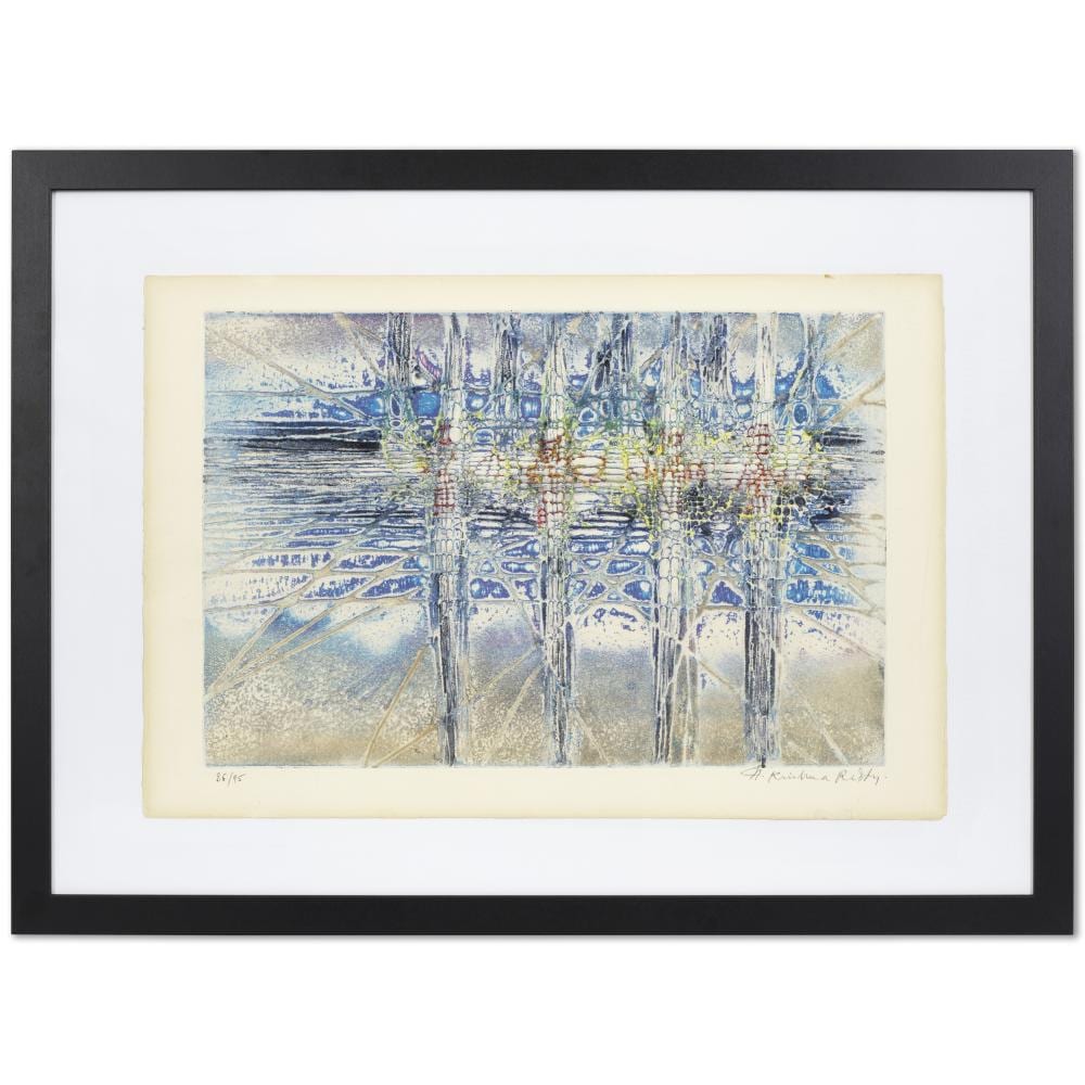 Krishna Reddy comparable auction result: krishna reddy 1925 2018 untitled radiating flowers