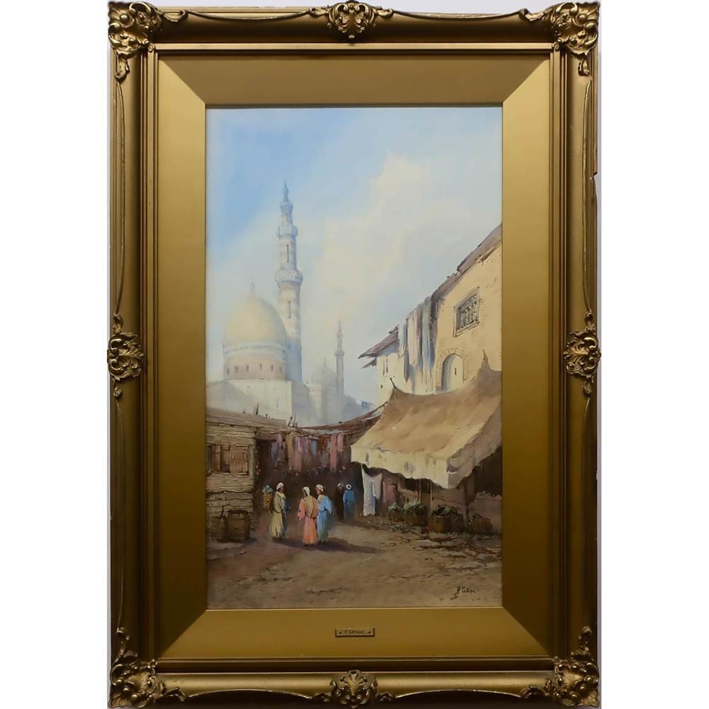 Frank Catano comparable auction result: frank catano italian 19th 20th century middle eastern market scene