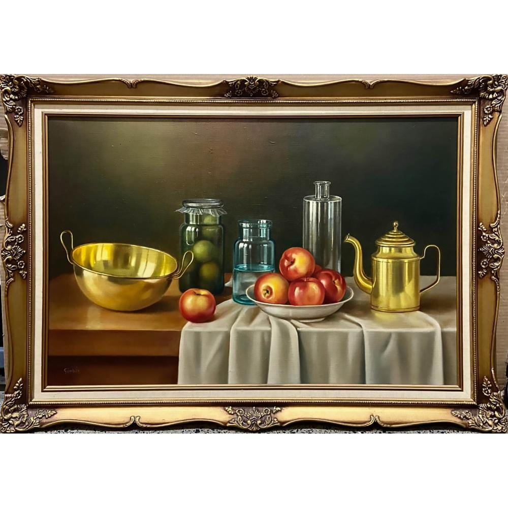 Andras Gombar comparable auction result: andras gombar hungarian french b 1946 untitled still life on table
