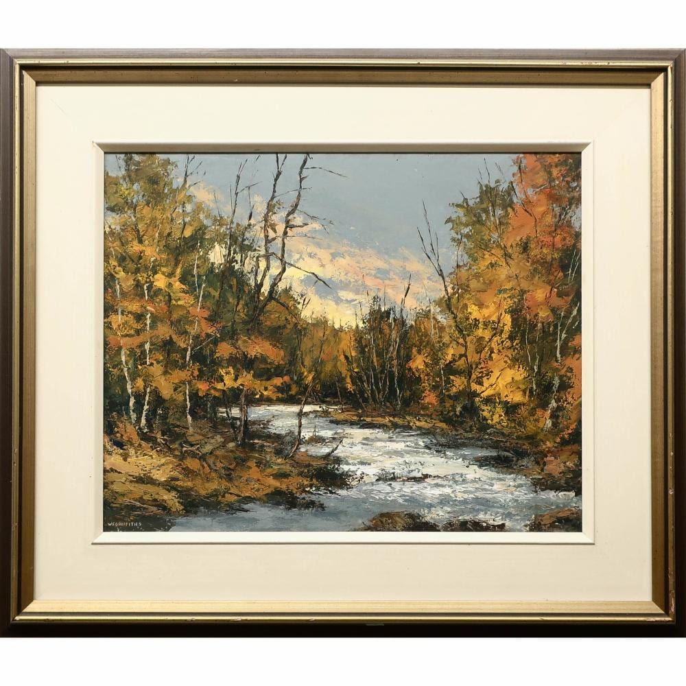 Wilf Frank Griffiths comparable auction result: wilf frank griffiths canadian 1917 2000 river near kinissis lake haliburton