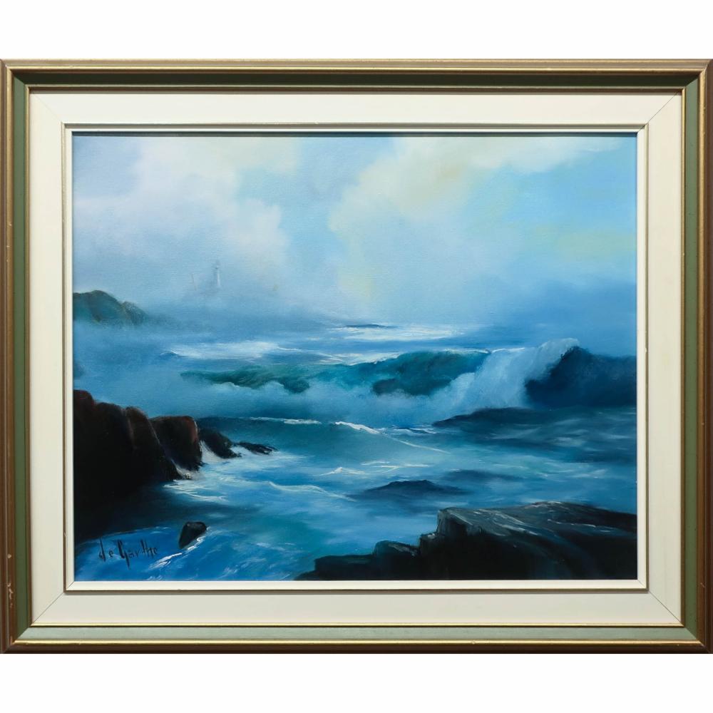 William Edward De Garthe comparable auction result: william edward de garthe canadian 1907 1983 untitled crashing waves peggy s cove