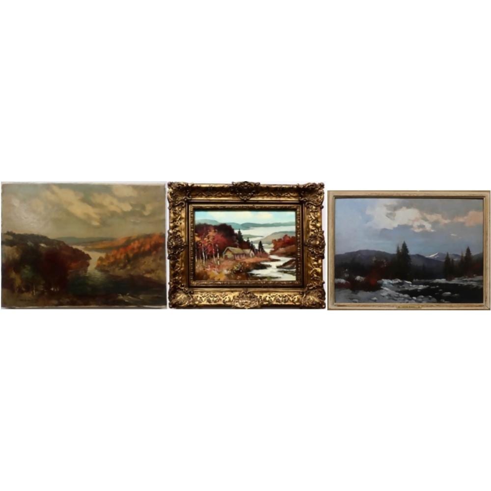 Hutton Mitchell comparable auction result: hutton mitchell canadian 1872 1939 untitled fall and winter studies