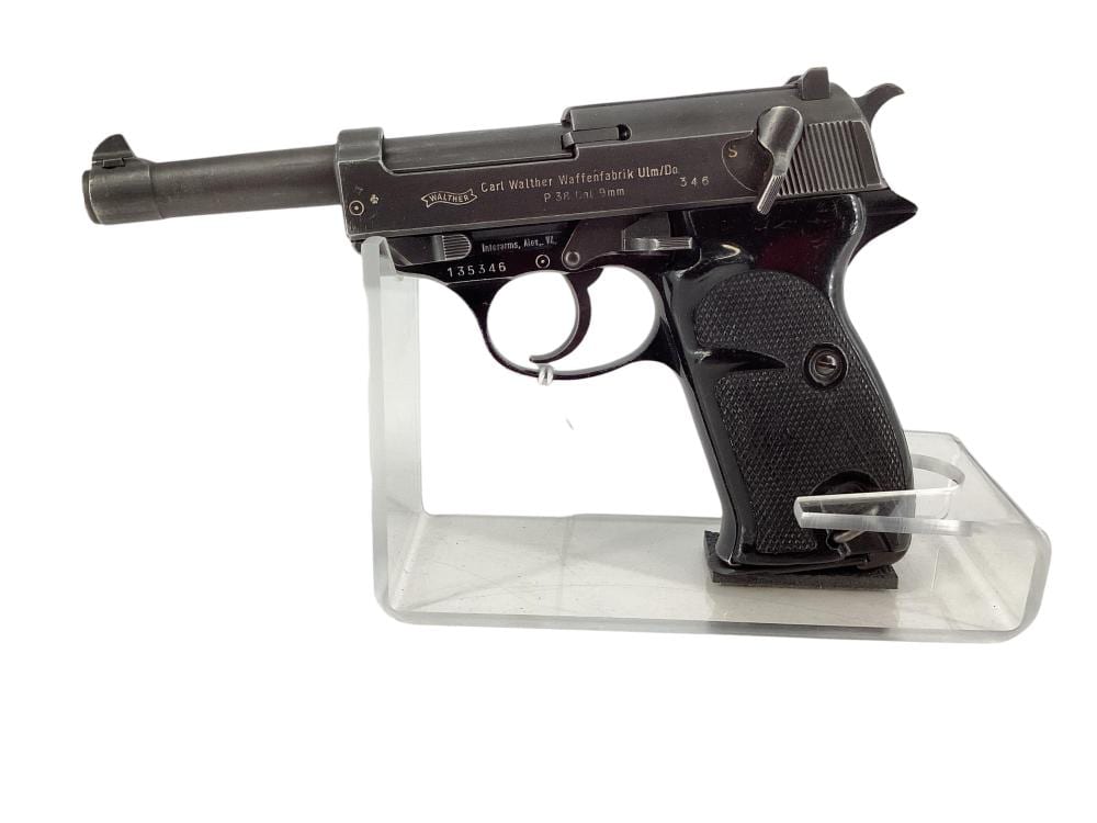 Carl Walther comparable auction result: carl walther interarms model p 38 9mm caliber pistol sn 135346
