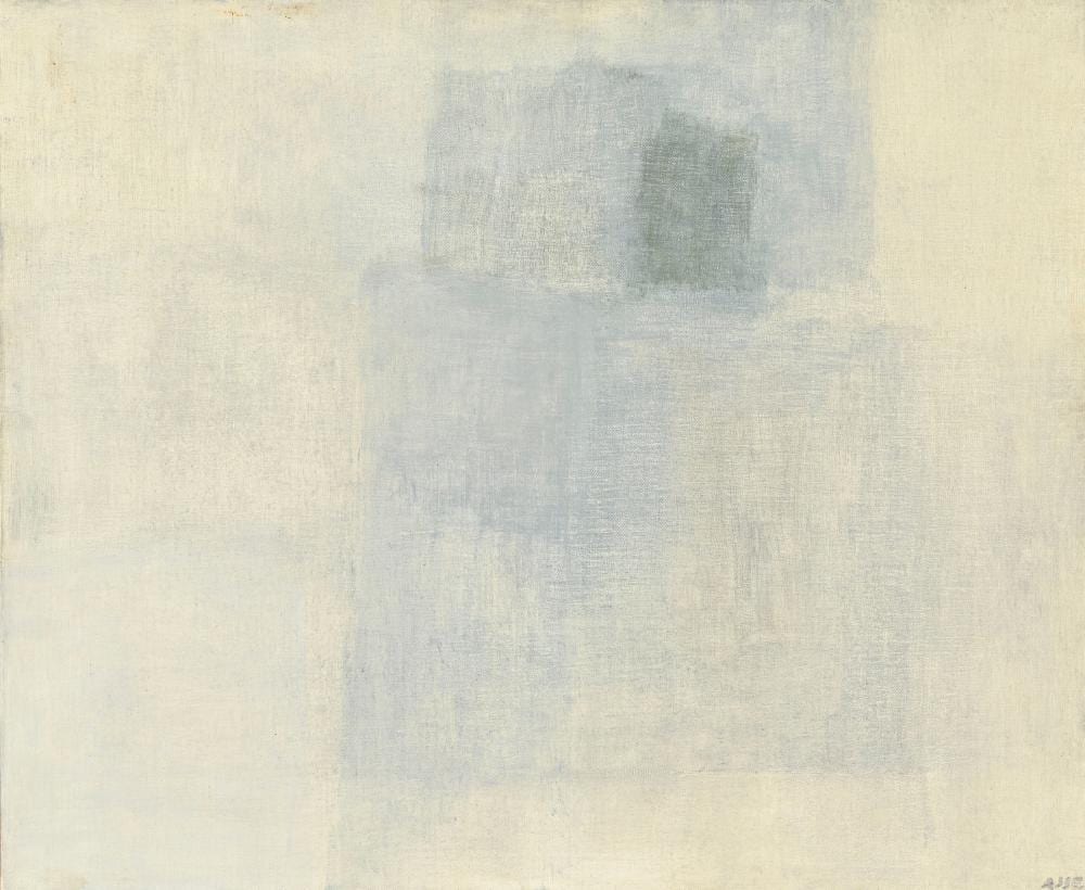 Geneviève Asse comparable auction result: genevi ve asse 1923 2021 composition 1960 huile sur toile sign e contresign e et dat e 50x61 cm