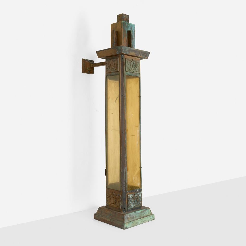 George Grant Elmslie comparable auction result: george grant elmslie sconce from the thomas a edison school hammond indiana