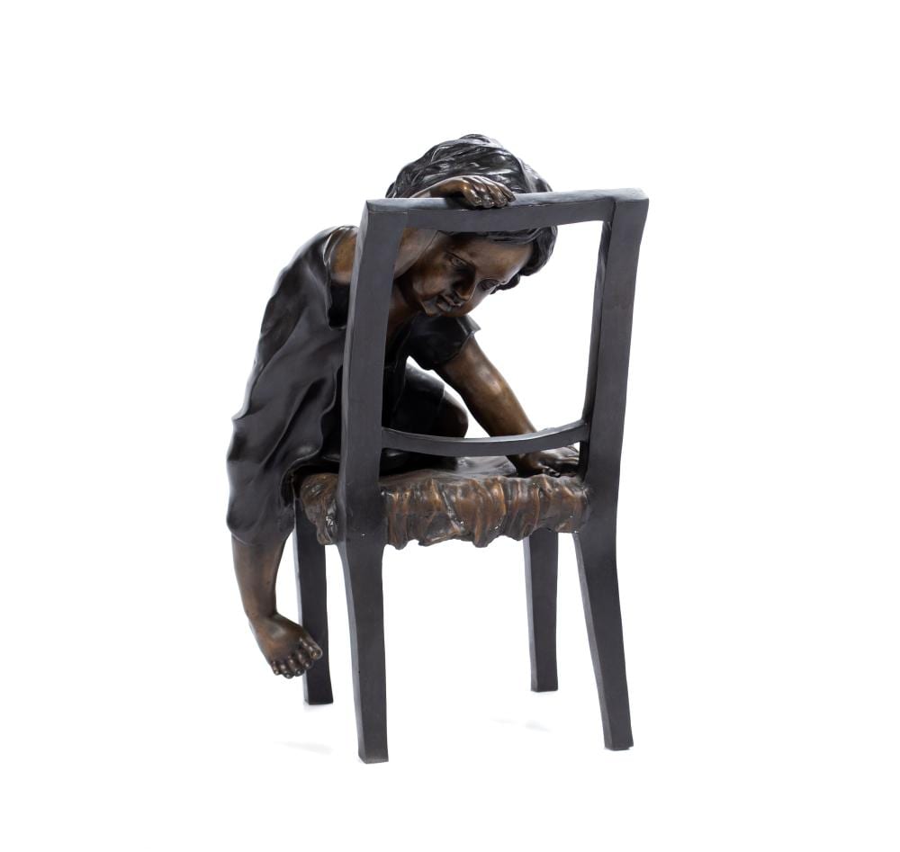 Juan Clara Ayats comparable auction result: young girl climbing on a chair after juan clara ayats