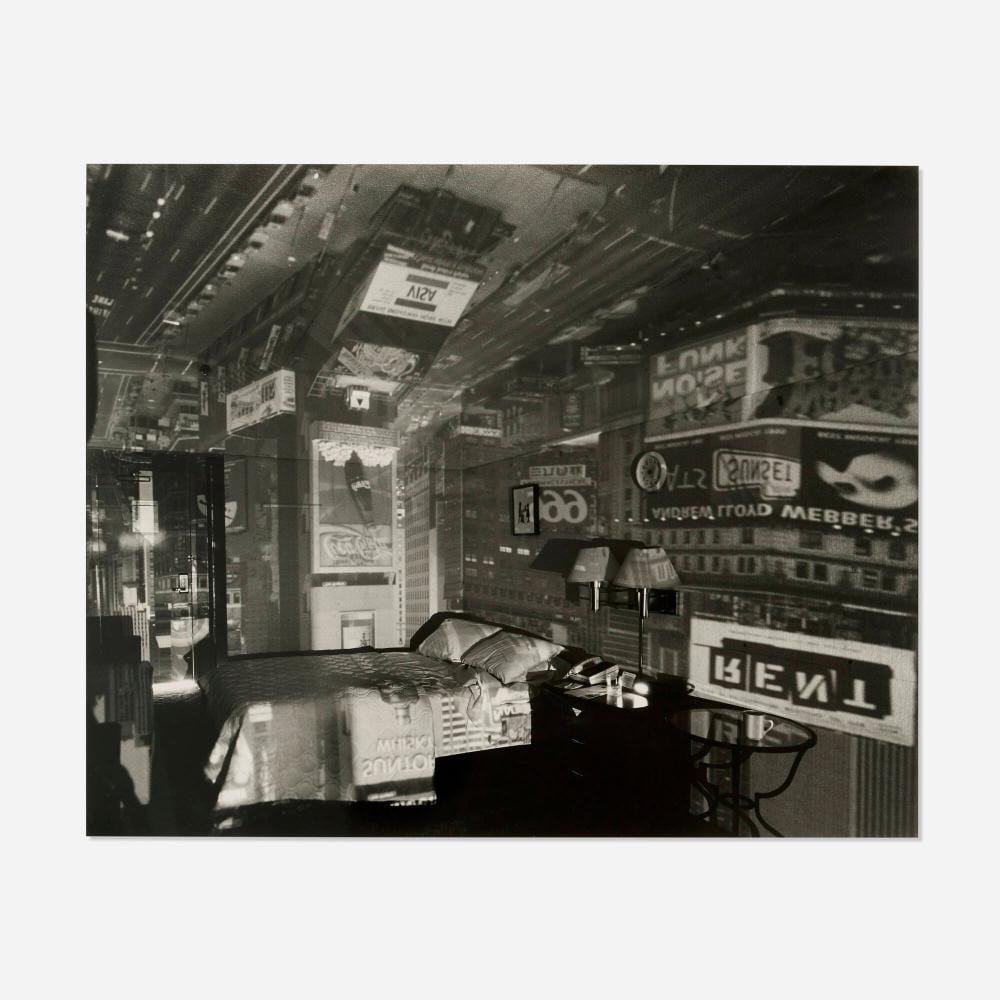 abelardo morell camera obscura image of times square in hotel room · Los Angeles Modern Auctions · 2025-12-11 Abelardo Morell comparable auction result: abelardo morell camera obscura image of times square in hotel room