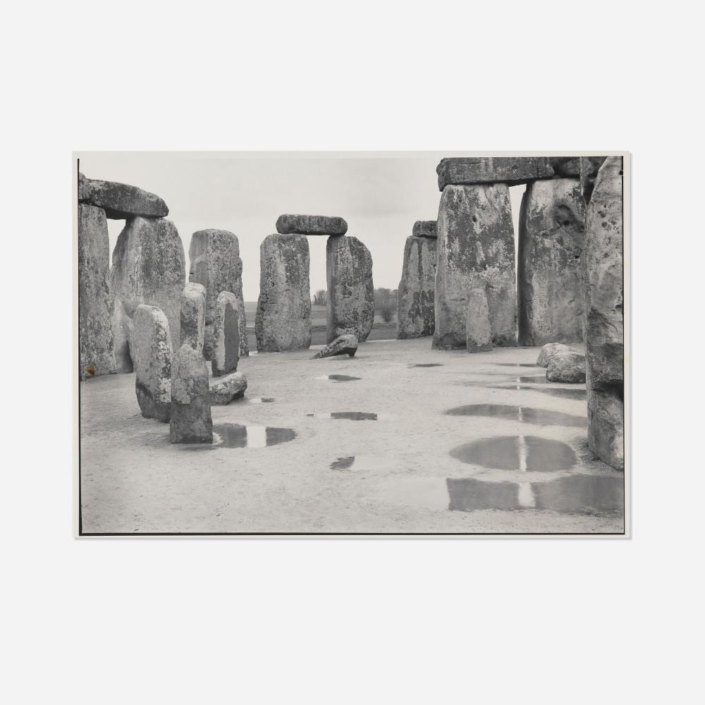 Paul Caponigro comparable auction result: paul caponigro stonehenge in rain