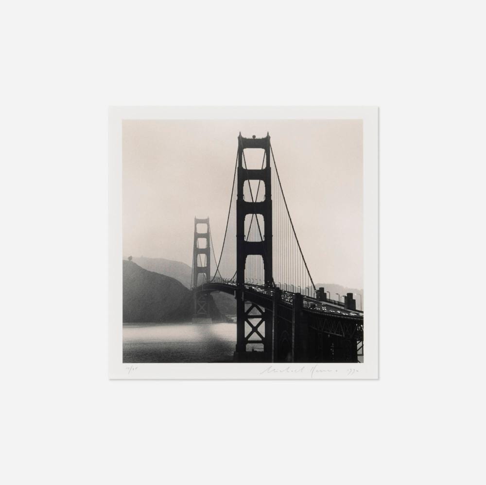 Michael Kenna comparable auction result: michael kenna golden gate bridge study 9 san francisco