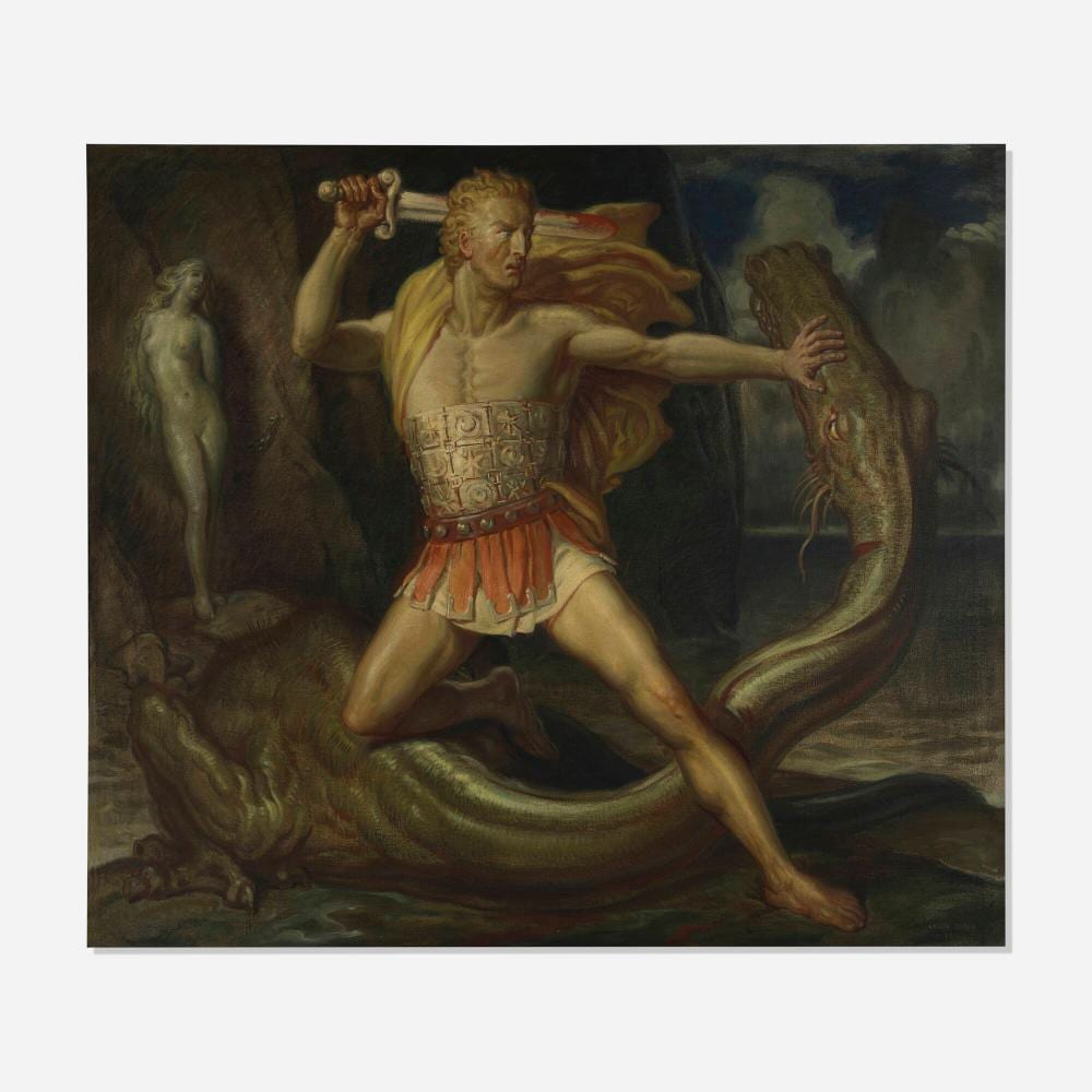 louis grell perseus and andromeda · Wright · 2025-12-11 Louis Frederick Grell comparable auction result: louis grell perseus and andromeda