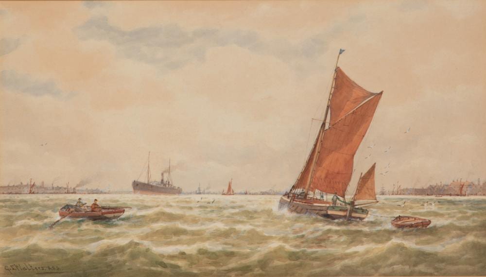 George Stanfield Walters comparable auction result: george stanfield walters british 1838 1924 watercolor