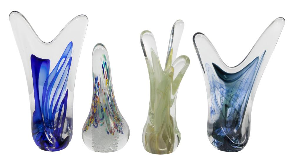 Rollin Karg (American, b.1944) Art Glass Sculpture Assortment sold by Leonard Auction, lot 351 — auction record photograph