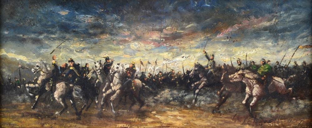 Achille Petrocelli comparable auction result: achille petrocelli napoli 1861 1929 battaglia 1927
