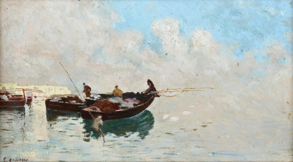 Edoardo Dalbono comparable auction result: edoardo dalbono napoli 1841 napoli 1915 pescatori