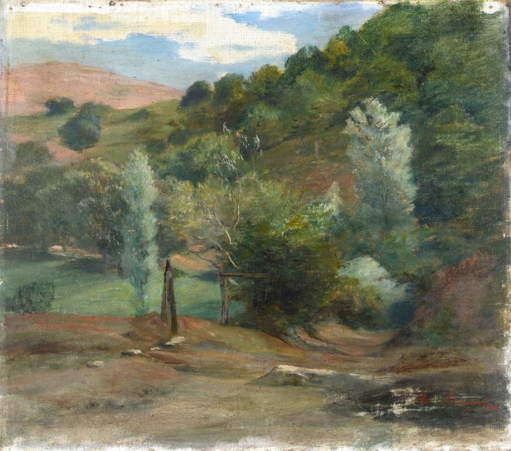 Achille Vertunni comparable auction result: achille vertunni napoli 1826 roma 1897 sentiero