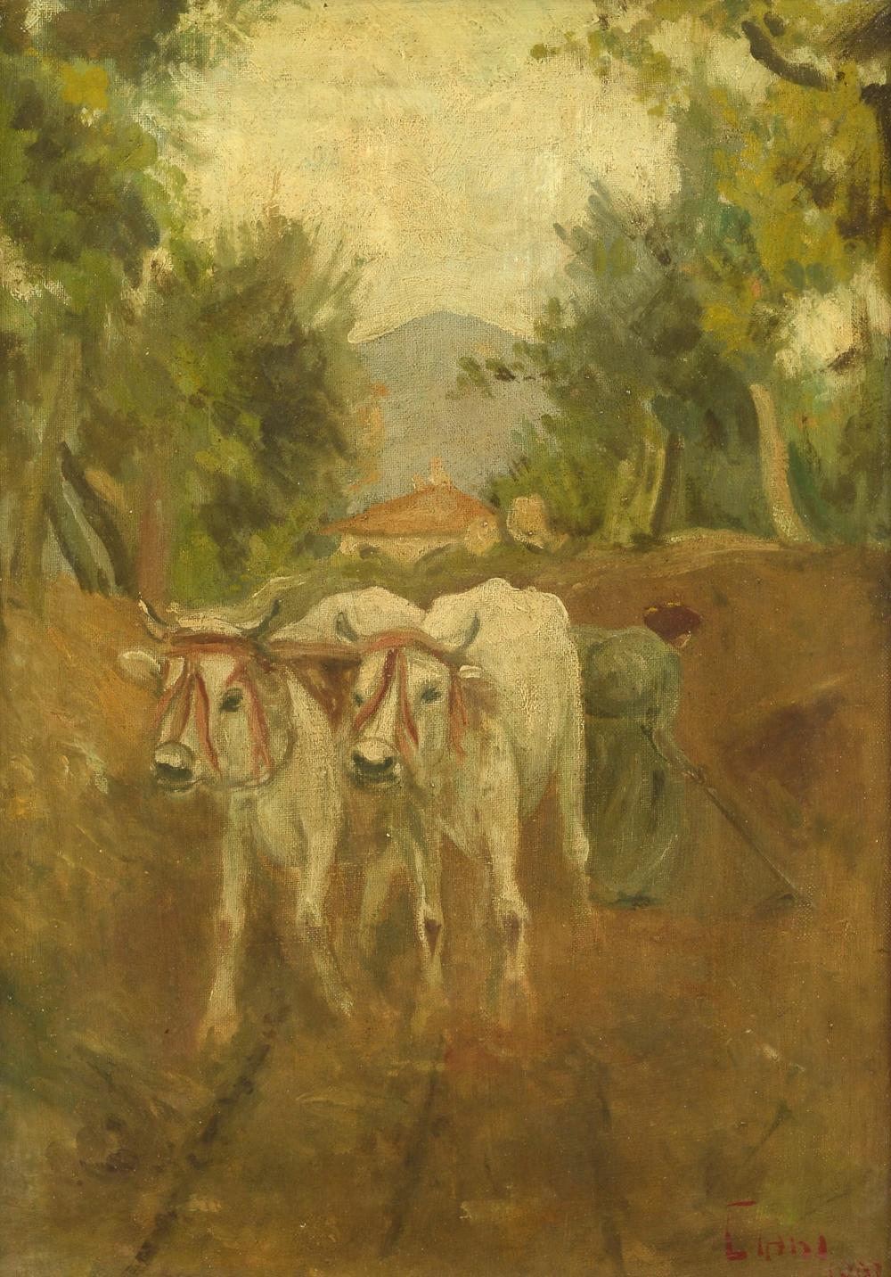 cesare ciani firenze 1854 1925 buoi · Pananti Casa D'Aste SRL · 2025-12-12 Cesare Ciani comparable auction result: cesare ciani firenze 1854 1925 buoi