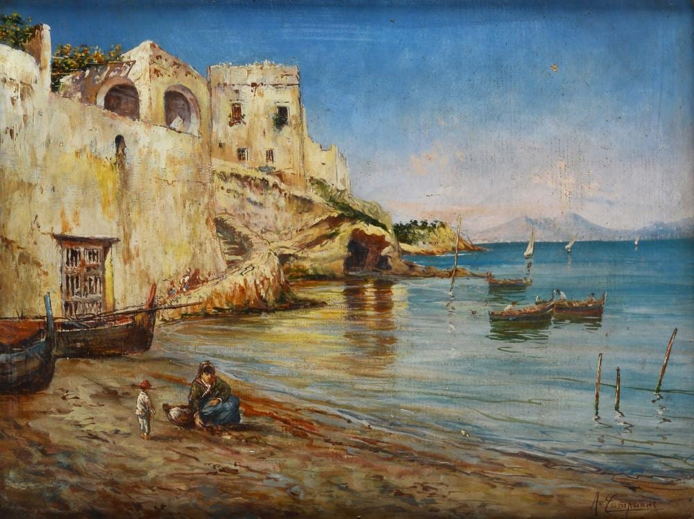Alceste Campriani comparable auction result: alceste campriani terni 1848 lucca 1933 marina