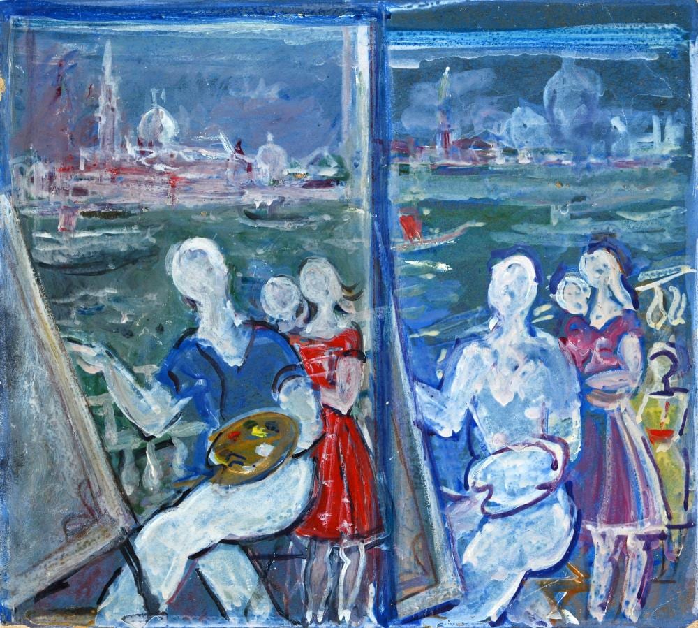 moses levy tunisi 1885 viareggio 1968 bozzetto per autoritratto veneziano 1955 · Pananti Casa D'Aste SRL · 2025-12-12 Moses (1885) Levy comparable auction result: moses levy tunisi 1885 viareggio 1968 bozzetto per autoritratto veneziano 1955