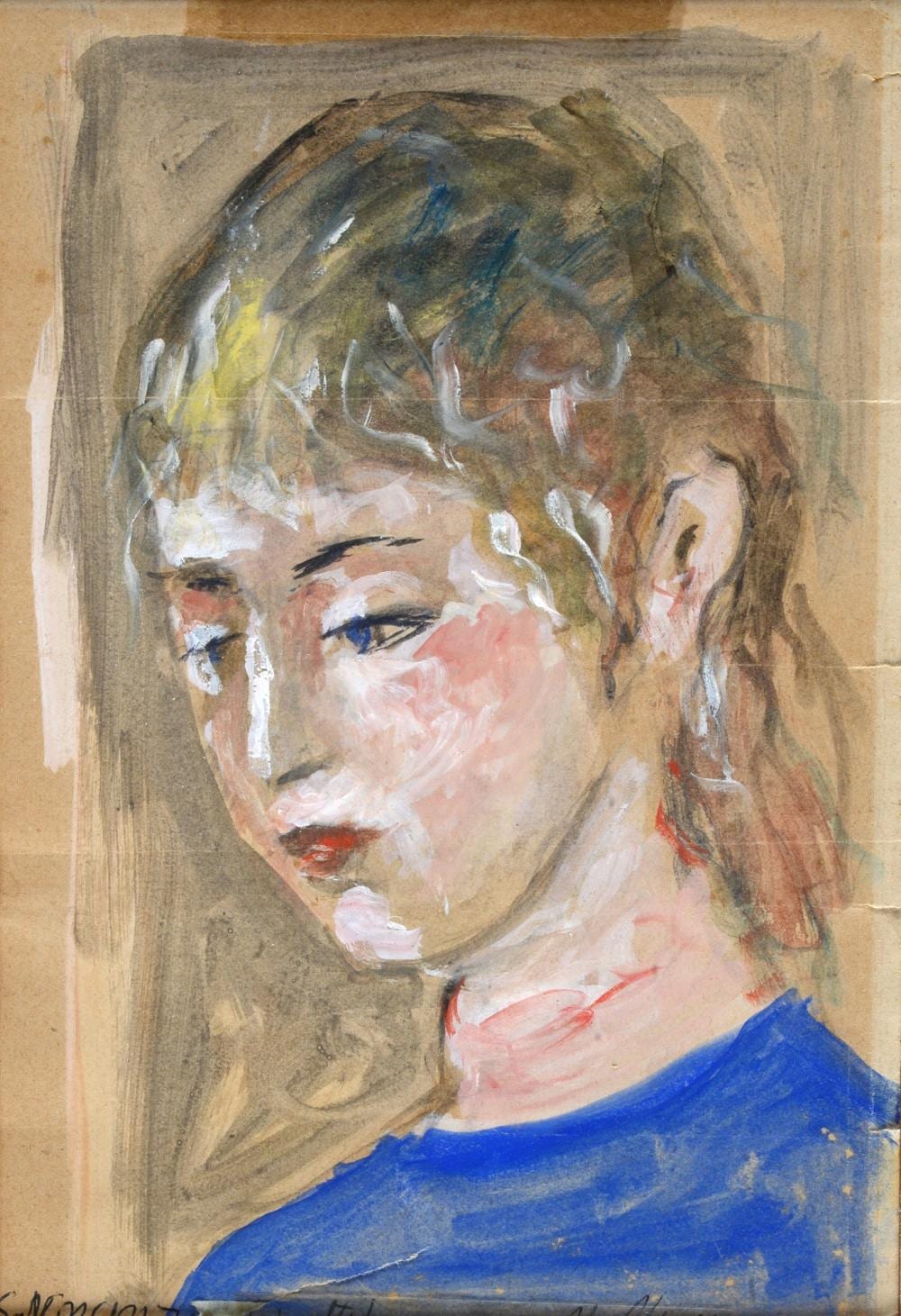Mario Marcucci comparable auction result: mario marcucci viareggio 1910 1992 volto maschile 1953