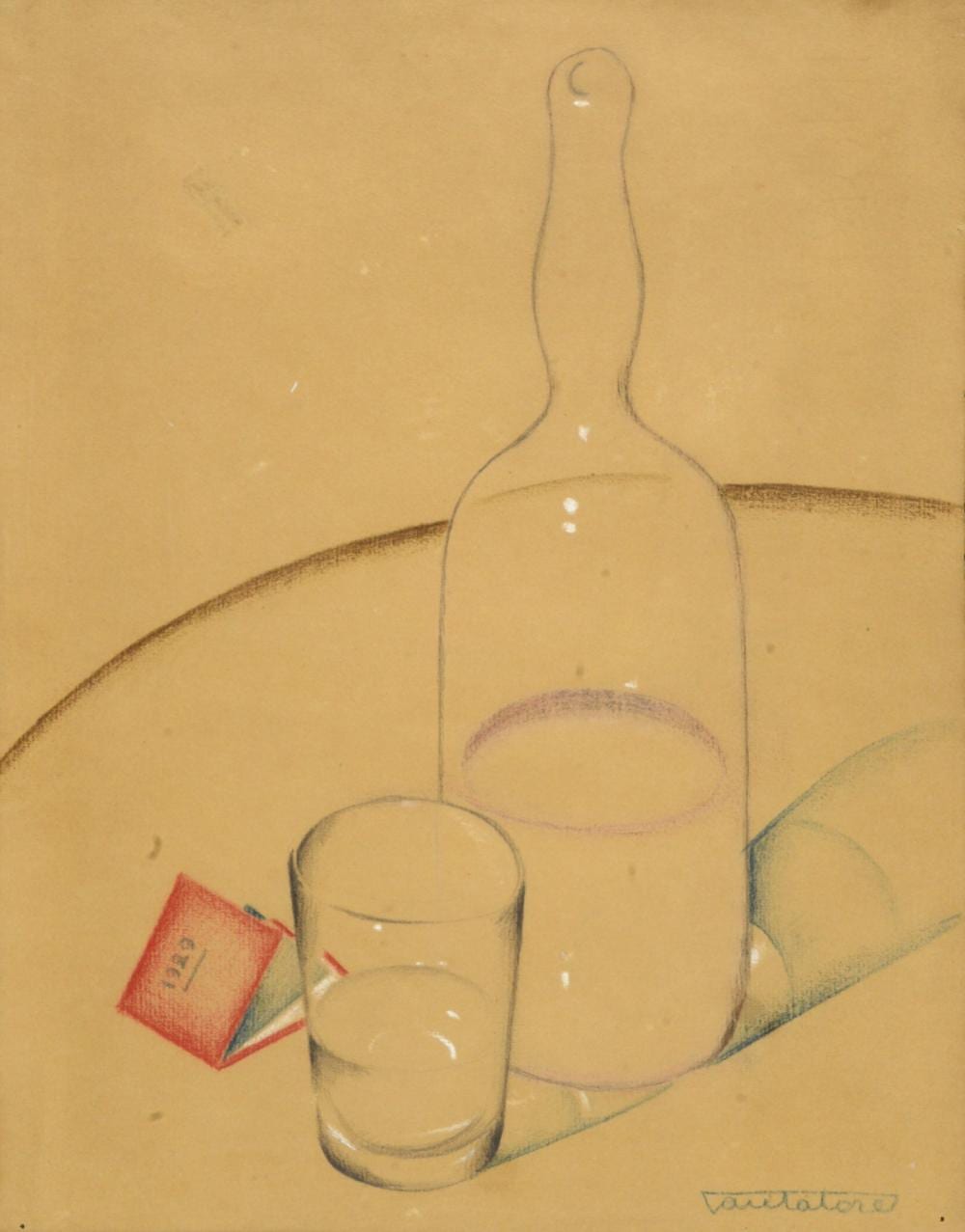 Domenico Cantatore comparable auction result: domenico cantatore ruvo di puglia 1906 parigi 1998 natura morta 1929