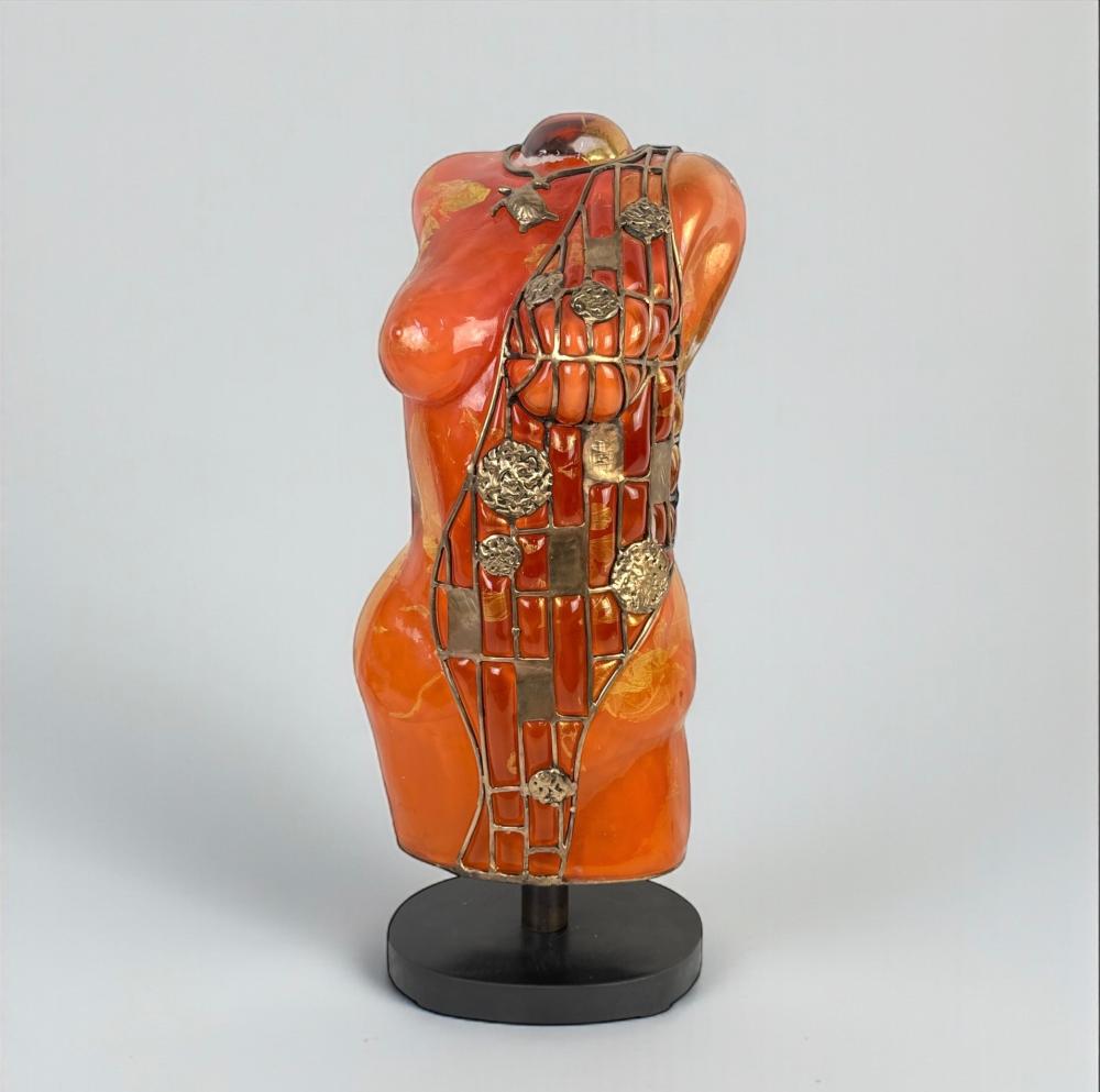 David Bennett Hand Blown Glass & Bronze Nude Sculpture sold by SebastianCharles Auctions, lot 13 — auction record photograph